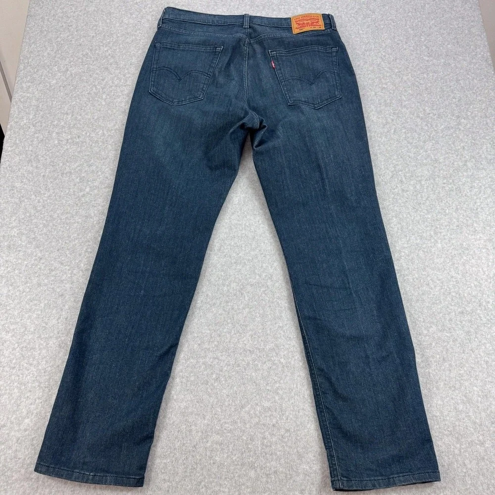 Levis 541 Jeans Mens 34 Blue Medium Wash Athletic Taper Stretch Denim 34x33